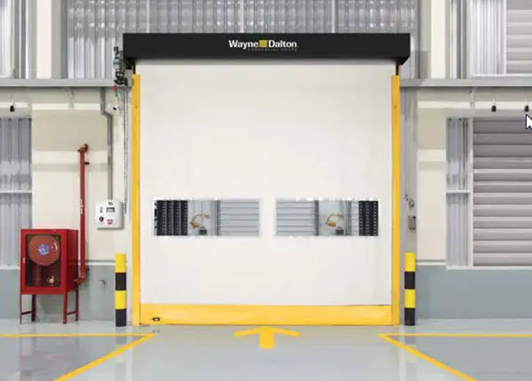 flexible bottom fabric high speed door