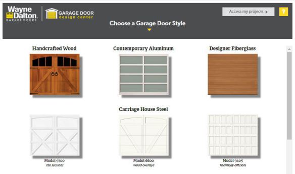 garage door designer desktop app demo 1