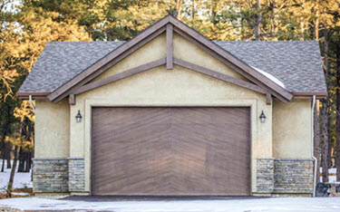 custom wood garage door