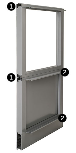 door construction of aluminum glass doors