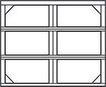 9700 Portland Full panel 9700 Portland Full garage door panel