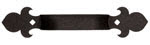 fleur-de-lis garage door handle