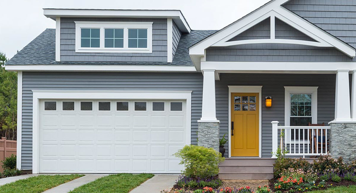 white steel garage door 9100 card