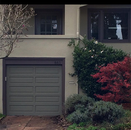 old garage door