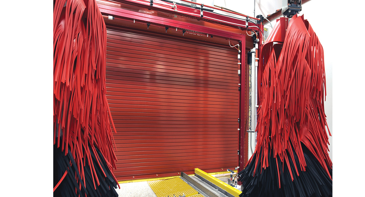 rolling service door