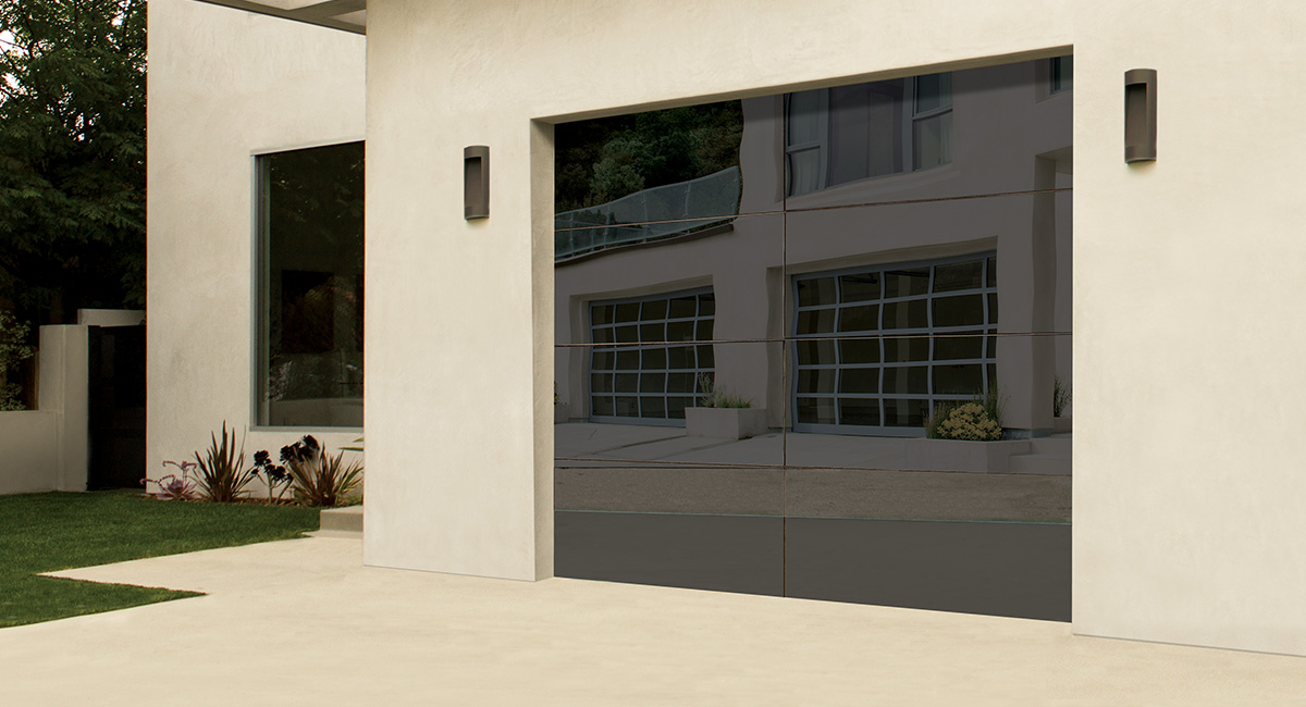 Frameless Glass Garage Doors Model 8450
