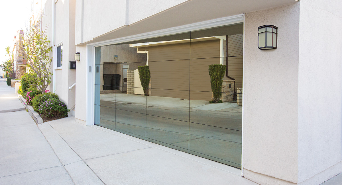 Frameless Glass Garage Doors Model 8450