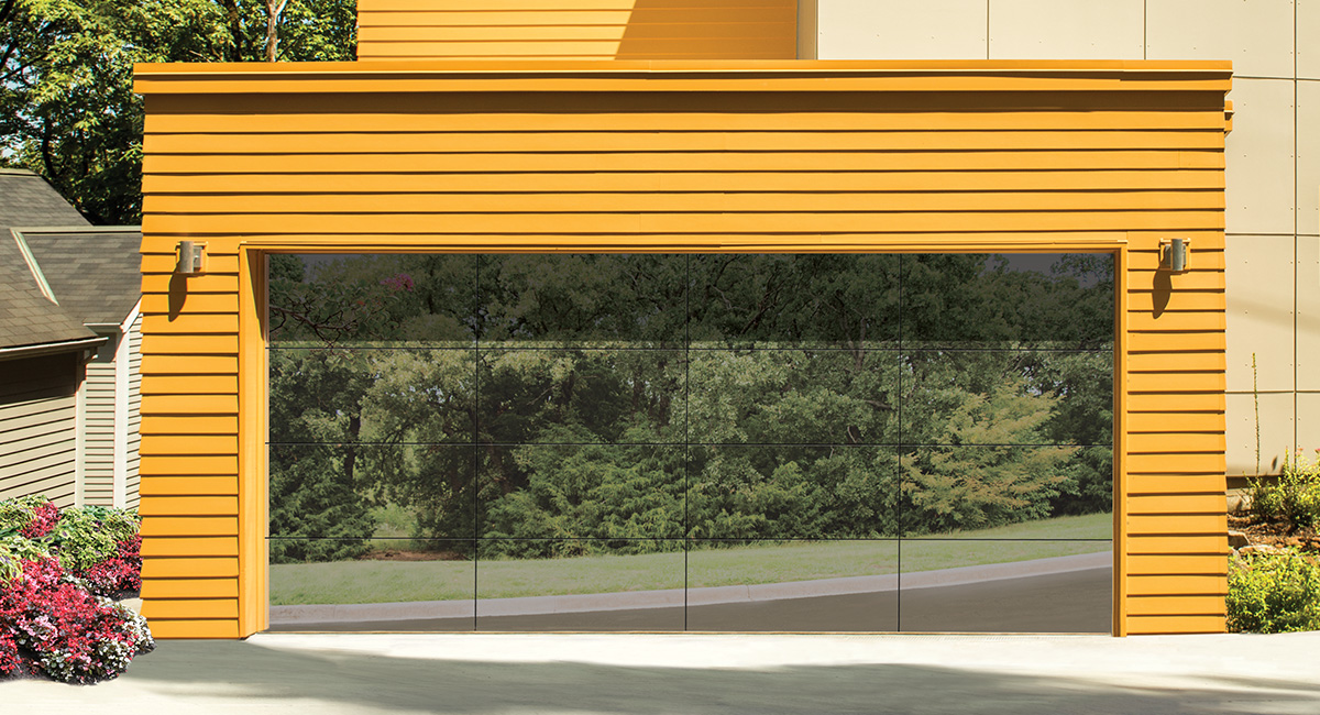 Frameless Glass Garage Doors Model 8450