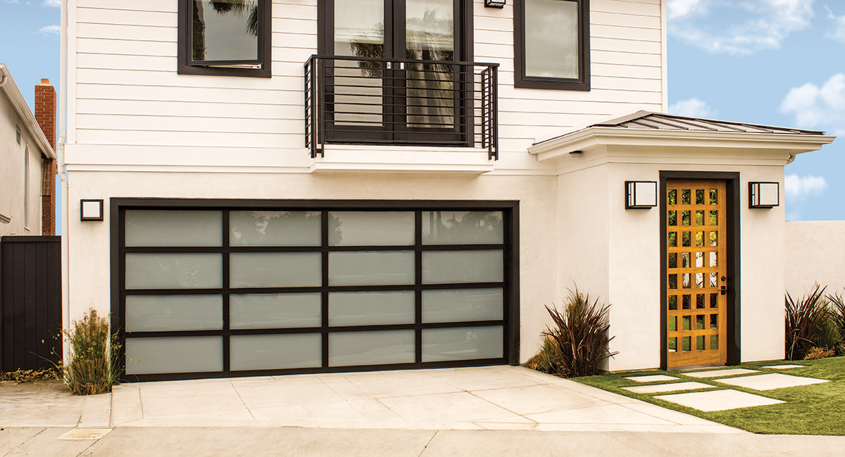 glass garage door
